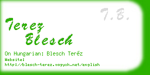 terez blesch business card